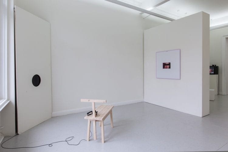 Installation view with works by Martin Bothe and Friedemann Heckel