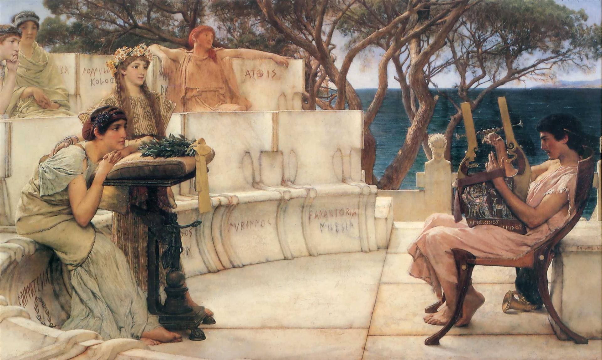 Sappho and Alcaeus, 1881 - Sir Lawrence Alma-Tadema